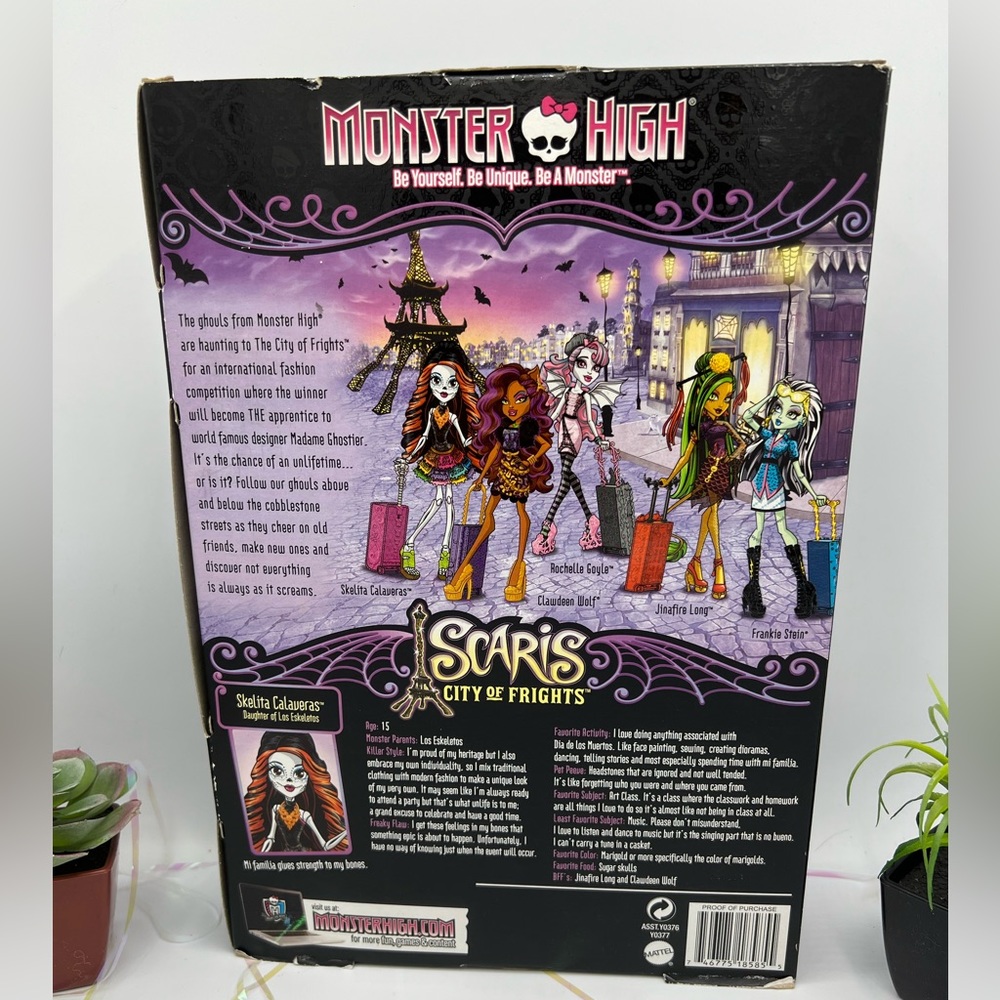 Monster High Skelita Calaveras Monster High Scaris Dolls NIB Discontinued - Picture 3 of 11